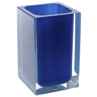 Toothbrush Holder Square Blue Toothbrush Holder Gedy RA98-05